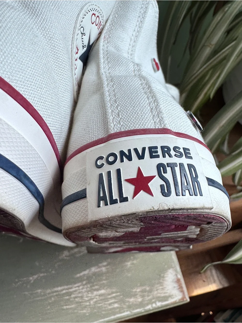 Converse white Hearts high top sneakers - Picture 5 of 11